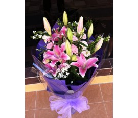 F22 TIGER LILIES WITH MIXED FLOWERS